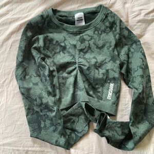 Gymshark camo vital seamless top